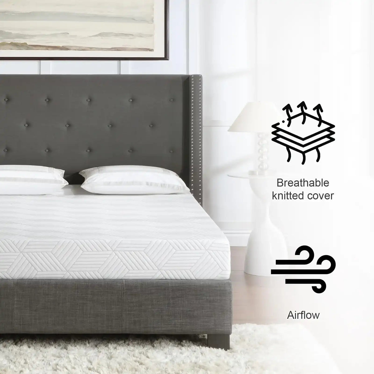 Full Size Mattress in a Box with Medium-Firm Memory Foam