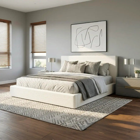 Novilla Queen Size Bed Frame, Plush CloudSoft Bed
