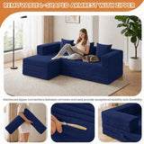 79" Modular Sectional Sofa, Boneless Convertible Sleeper Sofa Bed