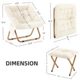 Comfy Saucer Chair, Foldable Living Room Chairs