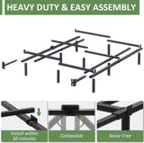 Full Metal Bed Frame, 7 Inch Low Heavy Duty Platform Bed Frames Full Size for Box Spring and Mattress