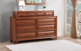 LaVita Dresser, 6 Storage Drawers, 4 Jewelry Drawers, Oak
