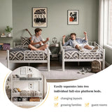 Metal Bunk Bed Twin Over Twin Sturdy Heavy Duty Bunk Beds