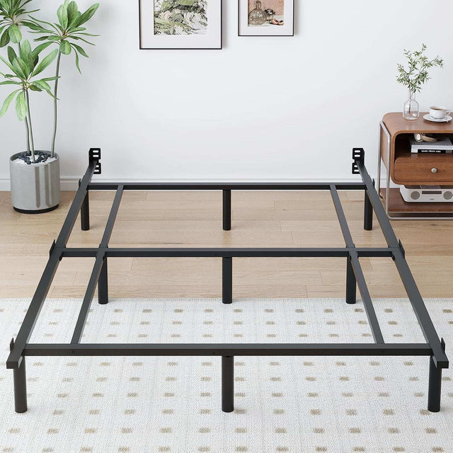 Full Metal Bed Frame, 7 Inch Low Heavy Duty Platform Bed Frames Full Size for Box Spring and Mattress