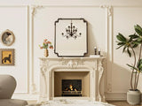 Antique Bronze Rectangle Mirror for Mantle Fireplace 30 x 36 Baroque Vintage Ornate Scroll Wall Mirror with