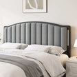 Headboard for Queen Size Bed, Upholstered Vertical Channel Tufting Head Boards