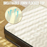 Air Mattress Queen with Built in Pump,Foam Topper Blow up Mattress