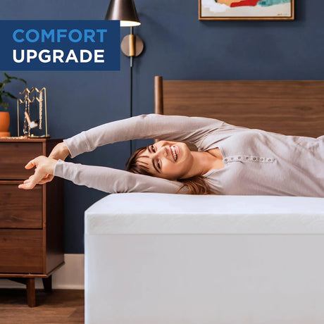 TEMPUR-Pedic Tempur-Cloud 2-Inch Mattress Topper, Queen,White