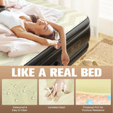 Air Mattress Queen with Built in Pump,Foam Topper Blow up Mattress