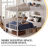 Metal Bunk Bed Twin Over Twin Sturdy Heavy Duty Bunk Beds