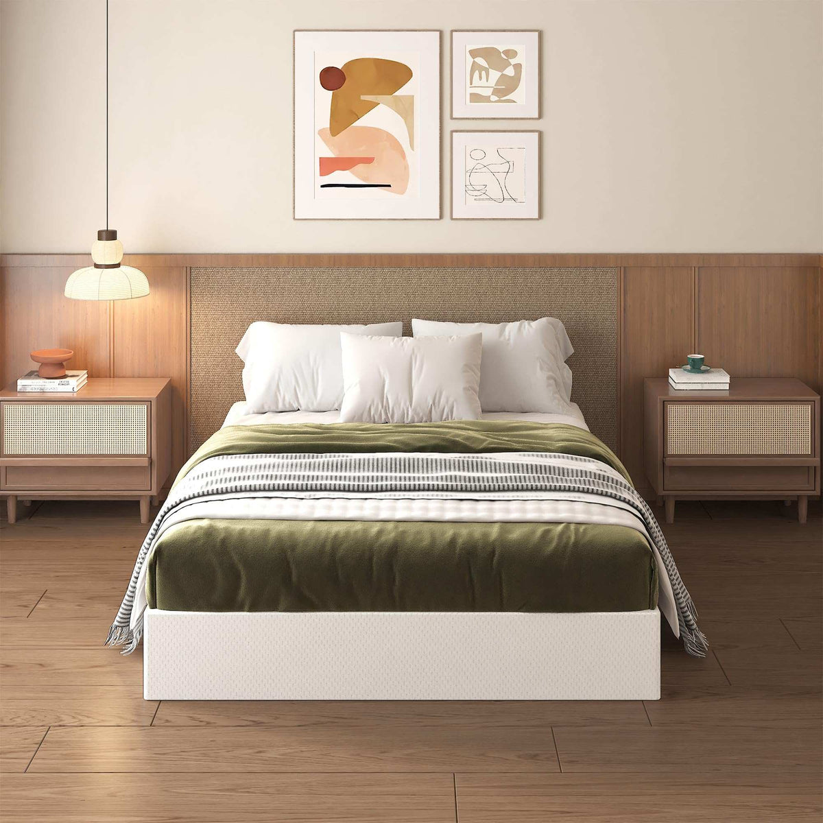 10 Inch King Box Spring High Profile, Heavy Duty Metal King Size Box Spring Bed Base with Fabric Cover