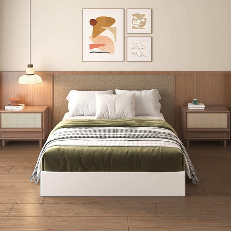 10 Inch King Box Spring High Profile, Heavy Duty Metal King Size Box Spring Bed Base with Fabric Cover