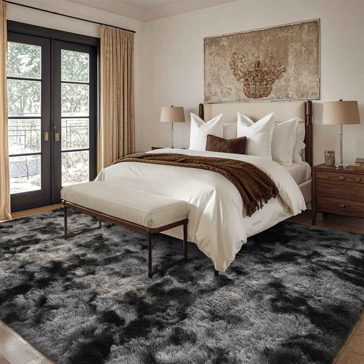 10x14 Ft Extra Large Shag Rugs for Living Room, Ultra Soft Fluffy Furry Area Rugs for Bedroom Indoor Floor