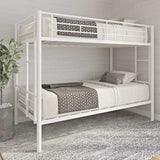 Metal Bunk Bed Twin Over Twin Sturdy Heavy Duty Bunk Beds