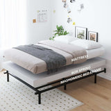 Full Metal Bed Frame, 7 Inch Low Heavy Duty Platform Bed Frames Full Size for Box Spring and Mattress