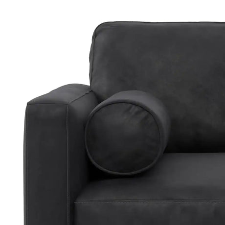 Morrison Leather Arm Chair 42" — Graphite Grey, New in Box
