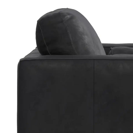Morrison Leather Arm Chair 42" — Graphite Grey, New in Box
