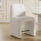 Hyfirm Upholstered Dining Chair — White, Fully Assembled, New