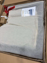 Morrison Leather Arm Chair 42" — Graphite Grey, New in Box