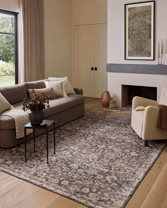 Loloi Amber Lewis Josie Collection JOS-02 Earth/Natural 6'-0" x 9'-0", .13" Pile Height