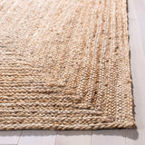 SAFAVIEH Area Rug 3x5- Cape Cod Collection - Natural Brown, Handmade Braided Flat Weave Jute (CAP252A)