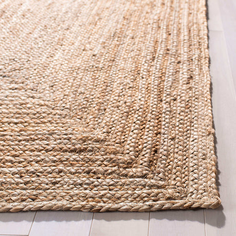 SAFAVIEH Area Rug 3x5- Cape Cod Collection - Natural Brown, Handmade Braided Flat Weave Jute (CAP252A)