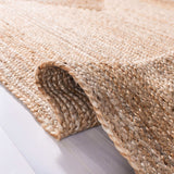 SAFAVIEH Area Rug 3x5- Cape Cod Collection - Natural Brown, Handmade Braided Flat Weave Jute (CAP252A)