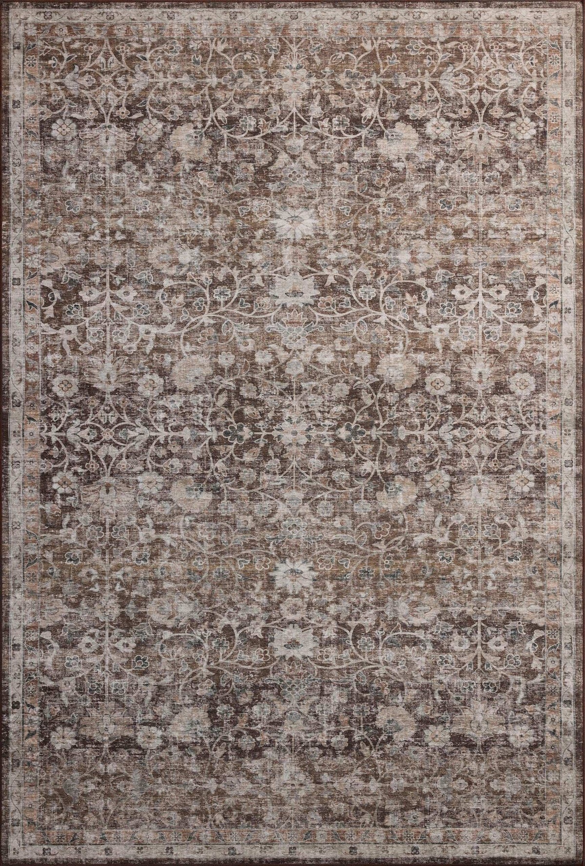 Loloi Amber Lewis Josie Collection JOS-02 Earth/Natural 6'-0" x 9'-0", .13" Pile Height