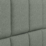 Varia 26" Tall Panel Upholstered Headboard, 3-Row Square Tufting, King Size, Dark Grey
