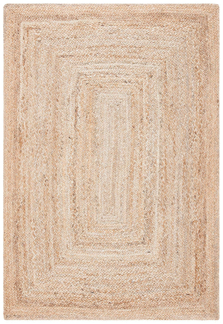 SAFAVIEH Area Rug 3x5- Cape Cod Collection - Natural Brown, Handmade Braided Flat Weave Jute (CAP252A)