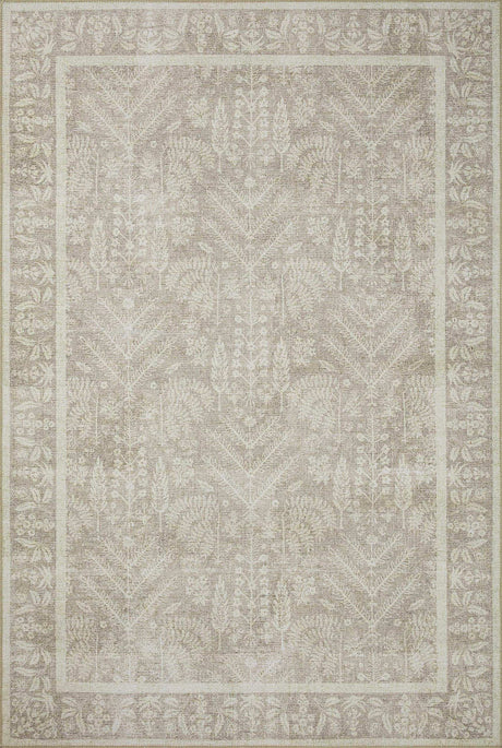 Loloi Rifle Paper Co. Maison Collection MAO-02 Bough Natural 7'-6" x 9'-6", .19" Pile Height, Area Rug