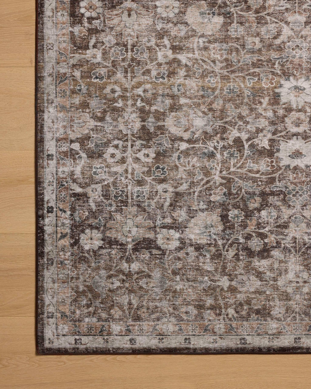 Loloi Amber Lewis Josie Collection JOS-02 Earth/Natural 6'-0" x 9'-0", .13" Pile Height