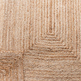 SAFAVIEH Area Rug 3x5- Cape Cod Collection - Natural Brown, Handmade Braided Flat Weave Jute (CAP252A)