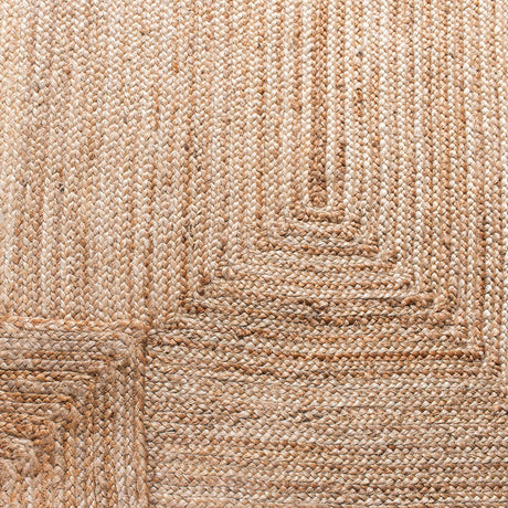 SAFAVIEH Area Rug 3x5- Cape Cod Collection - Natural Brown, Handmade Braided Flat Weave Jute (CAP252A)