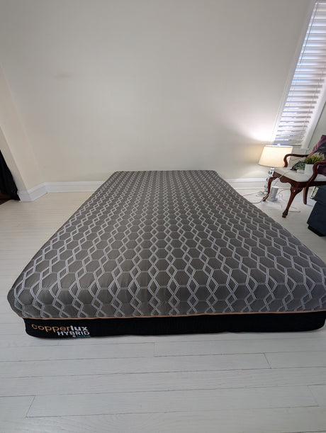BedTech Copper Lux 14” Hybrid Mattress | Like New, Chicago Pickup / Delivery