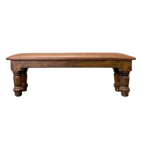 Santa Rita Rustic Bench with Cushion