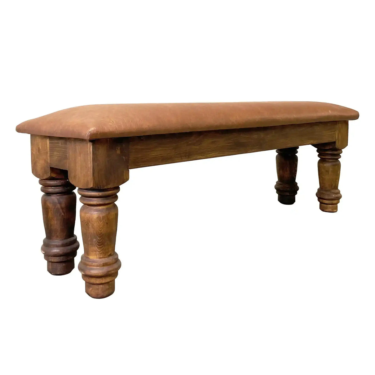 Santa Rita Rustic Bench with Cushion – Bedroom Depot USA