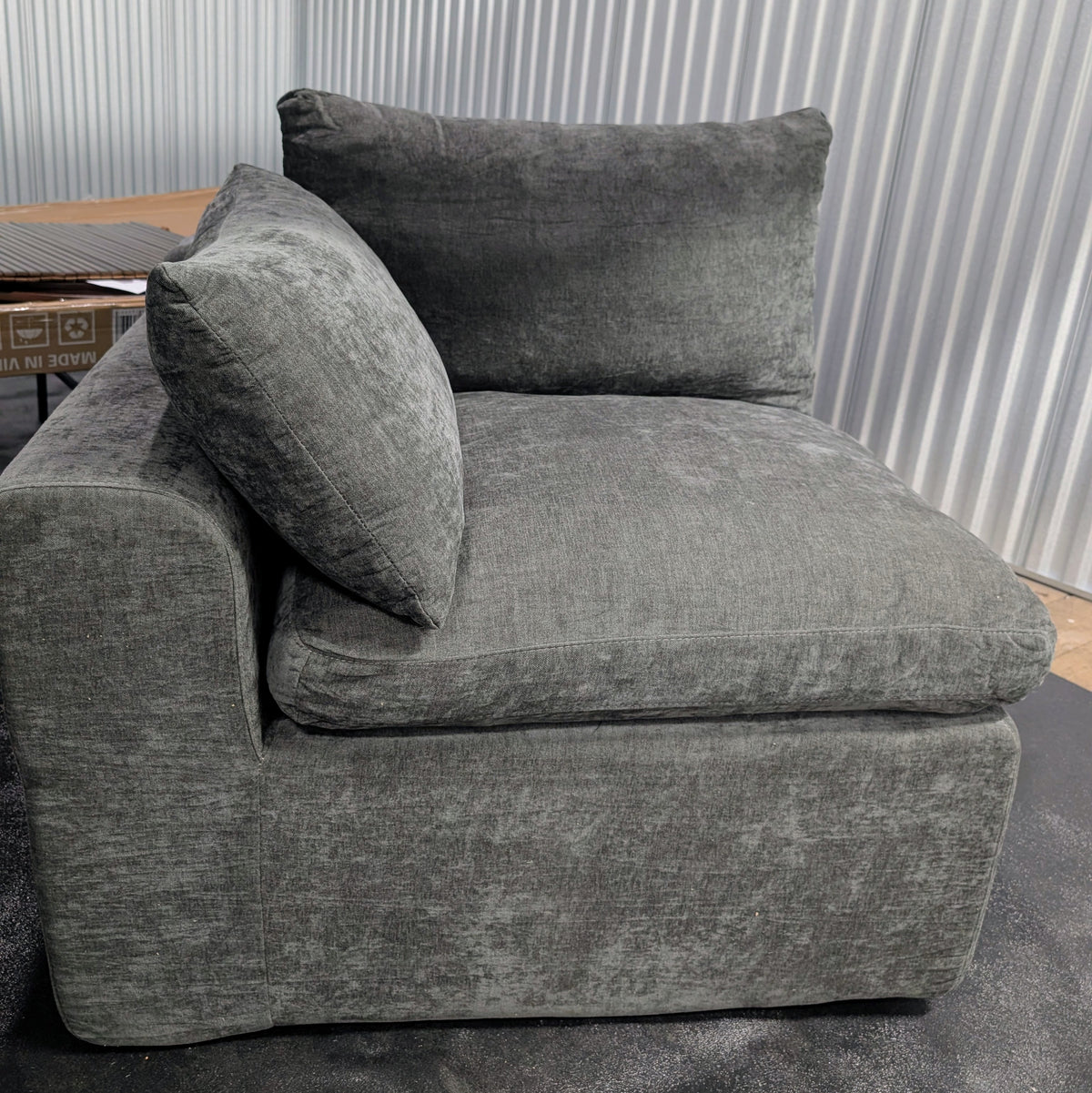 Dark Gray Boneless Lounge Chair – New Open Box