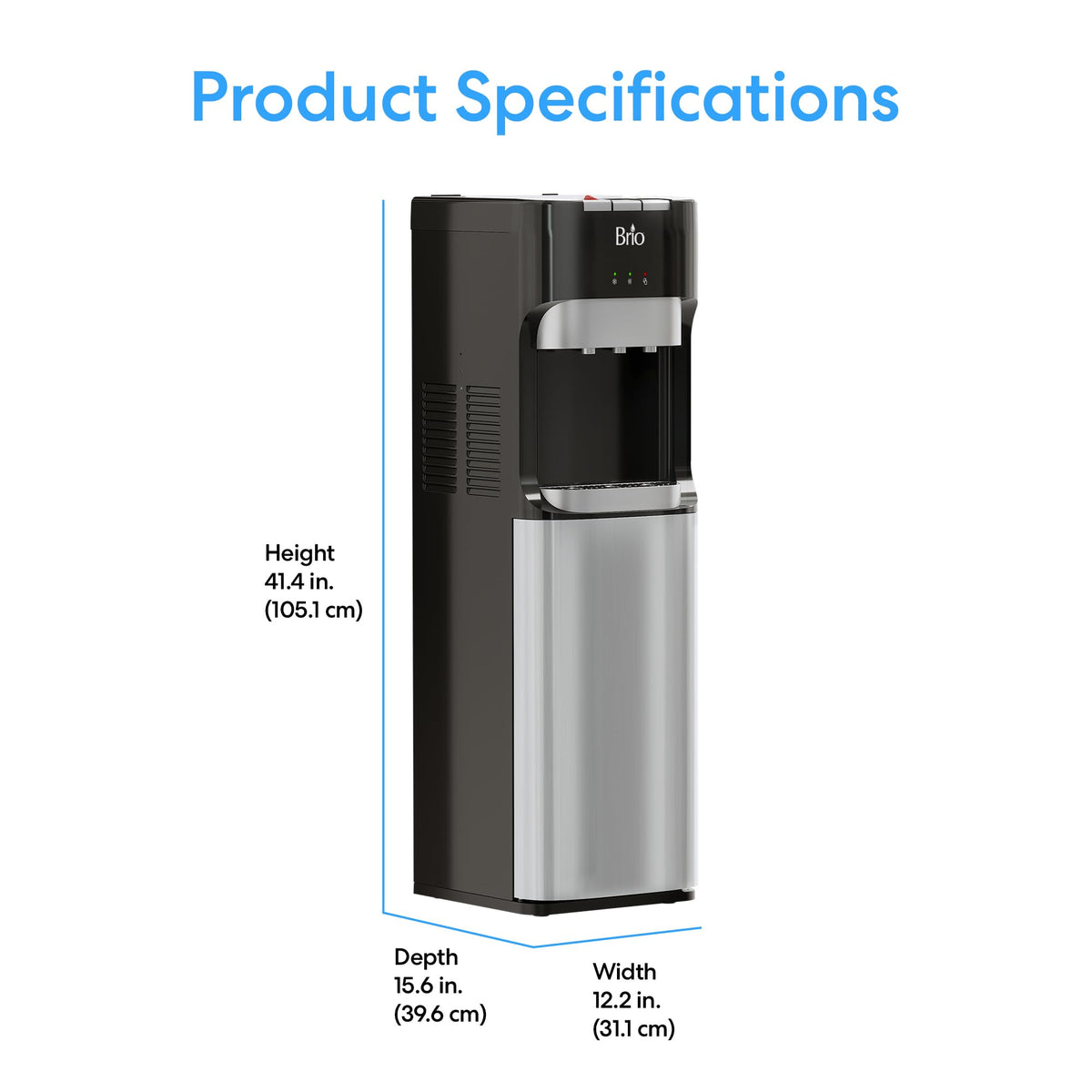 Brio Bottom-Loading Water Cooler with Three Temperatures