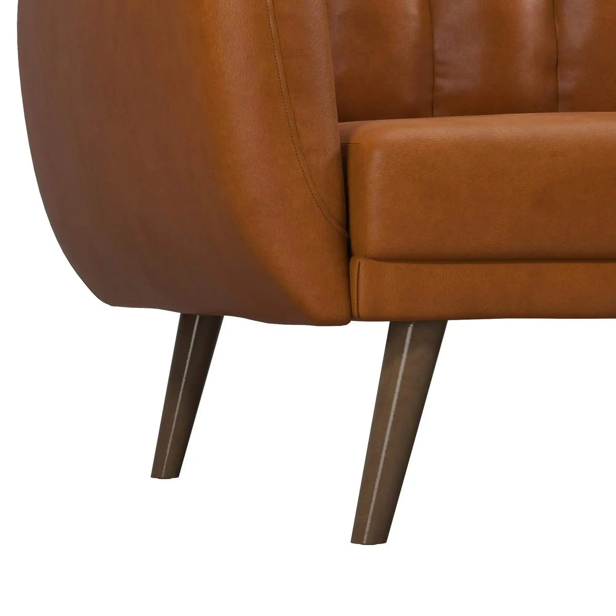 Novogratz Brittany Camel Faux-Leather Futon