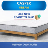 Casper Dream, 12" Hybrid Mattress | Recompressed, Ready to Ship