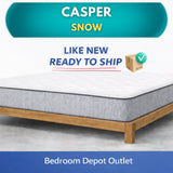 Casper Snow, 12" Hybrid Mattress | Recompressed, Ready to Ship