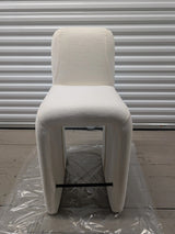 Hyfirm Upholstered Dining Chair — White, Fully Assembled, New