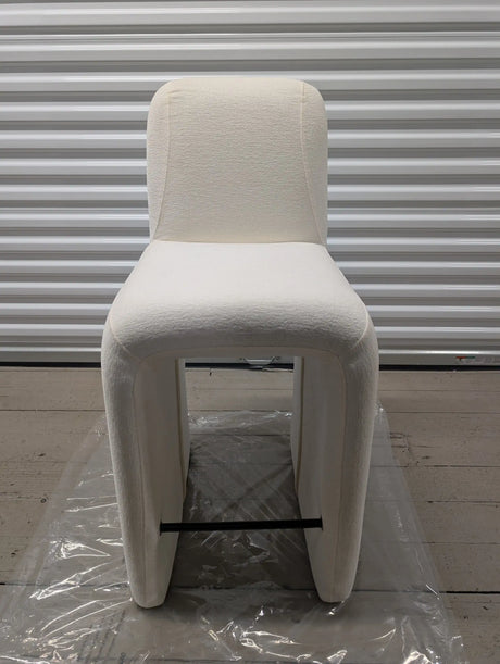Hyfirm Upholstered Dining Chair — White, Fully Assembled, New