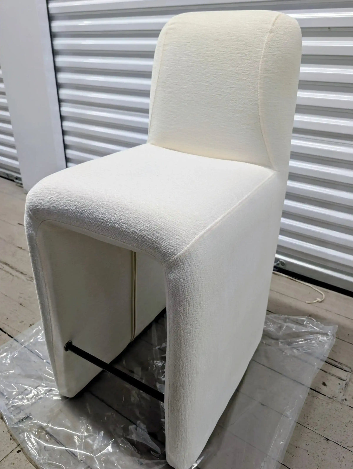 Hyfirm Upholstered Dining Chair — White, Fully Assembled, New