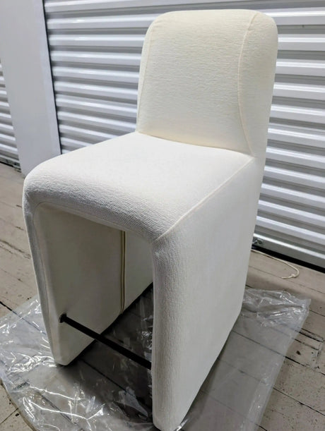 Hyfirm Upholstered Dining Chair — White, Fully Assembled, New