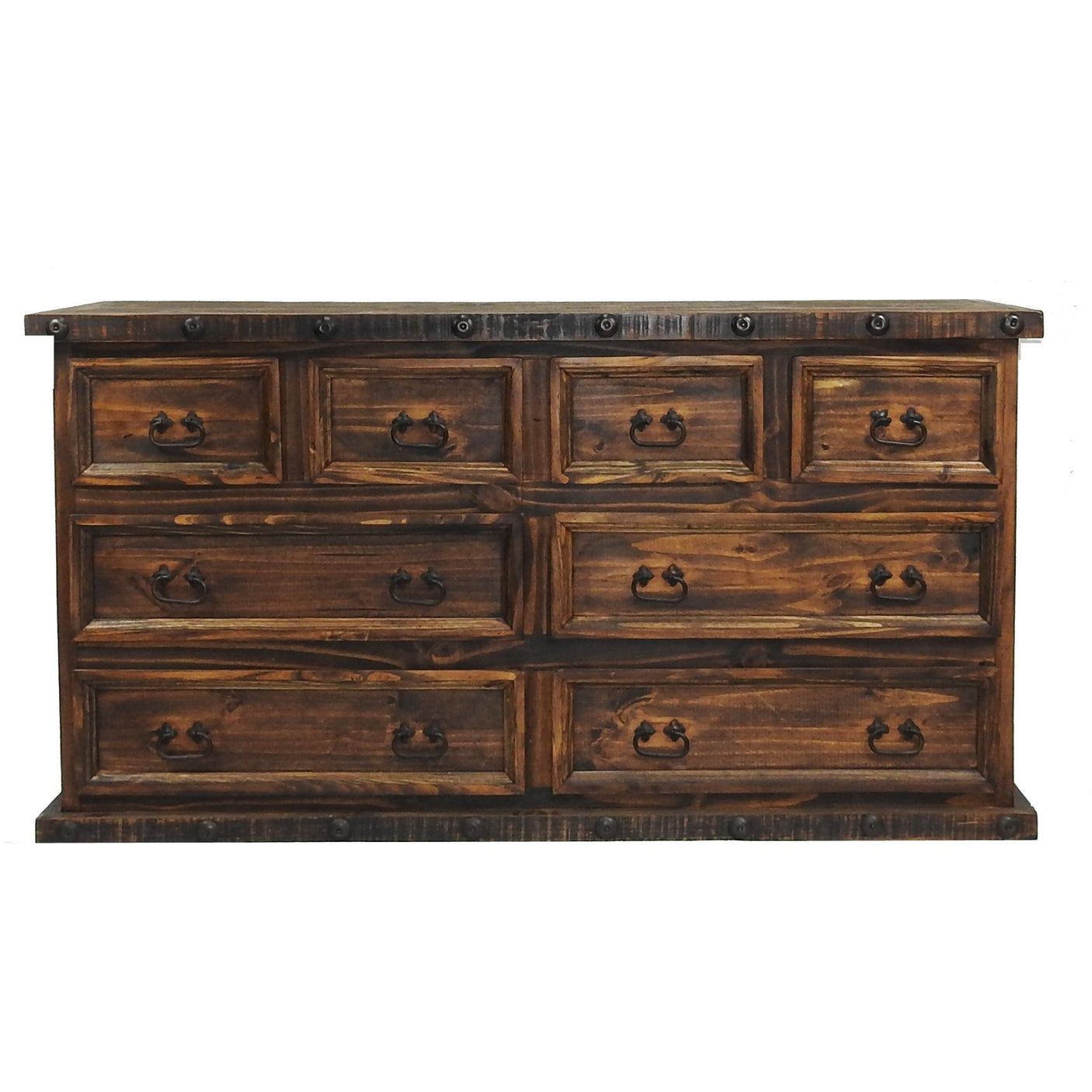 Oasis 8 Drawers Rustic Dresser