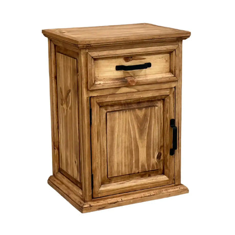Traditional Small Rustic Nightstand