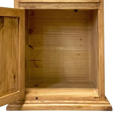 Traditional Small Rustic Nightstand