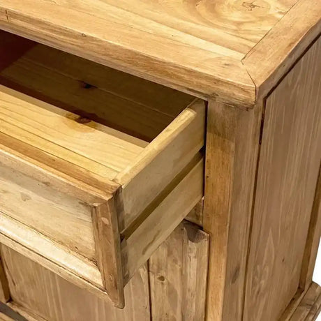 Traditional Small Rustic Nightstand